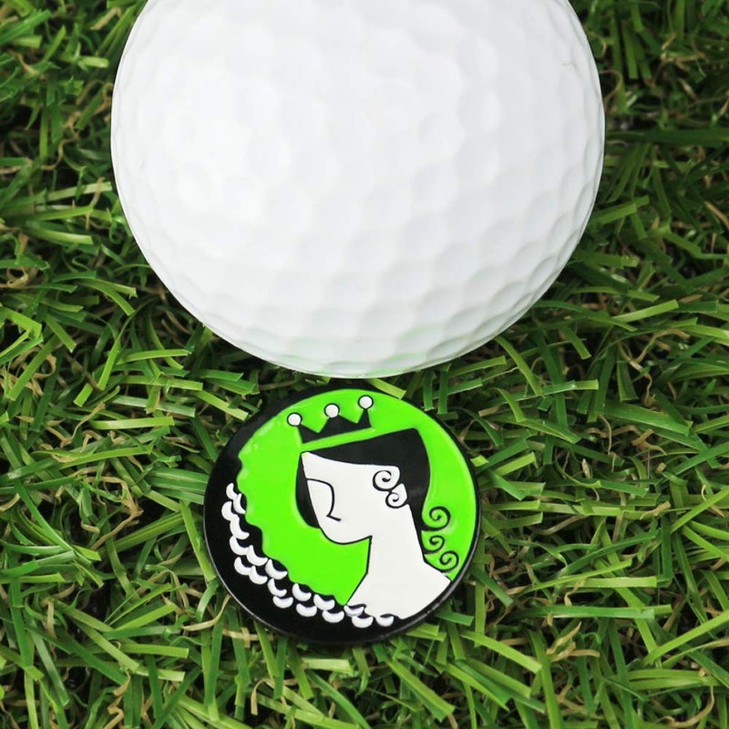 PINMEI Lot of 10 Golf Ball Markers Assorted Patterns - Soft Enamel Technique (Combination Six(10 Different)) - Image 5